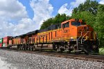 BNSF 8361 Sits tied down on the Brookfield Sub.